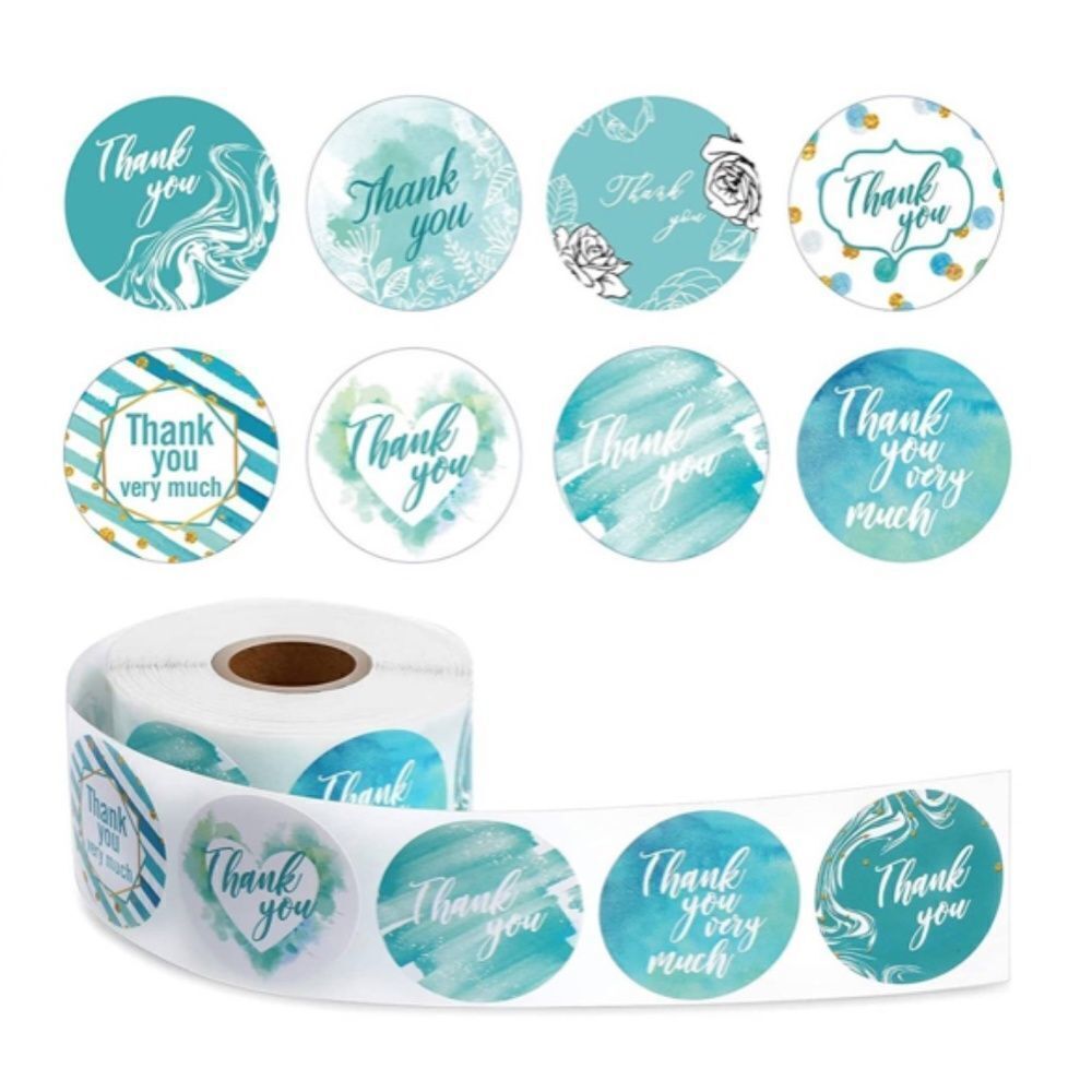 500 Assorted Thank You Stickers